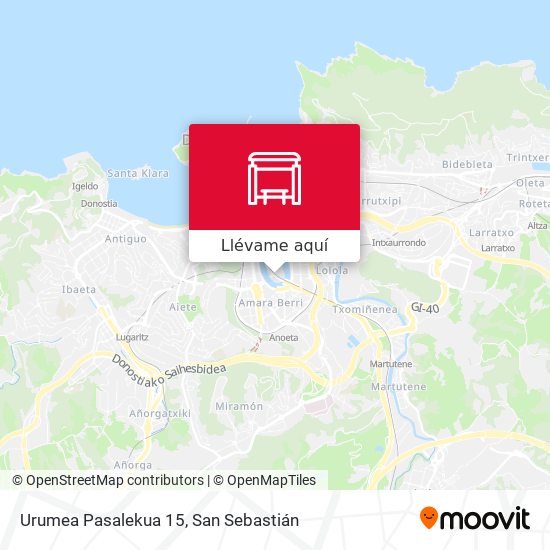 Mapa Urumea Pasalekua 15