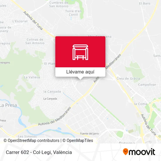 Mapa Carrer 602 - Col·Legi