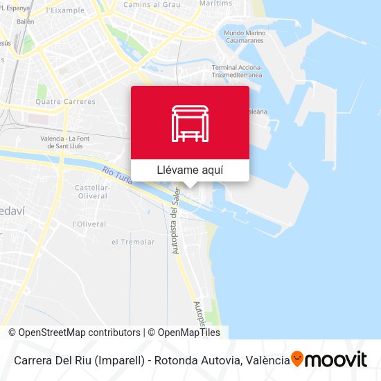 Mapa Carrera Del Riu (Imparell) - Rotonda Autovia