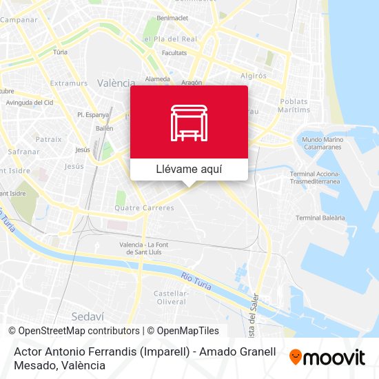 Mapa Actor Antonio Ferrandis (Imparell) - Amado Granell Mesado