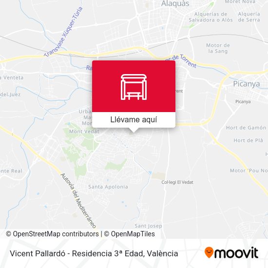 Mapa Vicent Pallardó - Residencia 3ª Edad