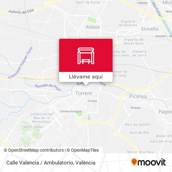 Mapa Calle Valencia / Ambulatorio