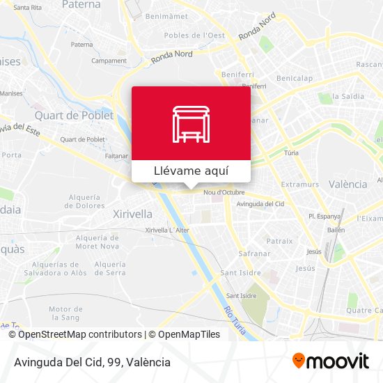 Mapa Avinguda Del Cid, 99