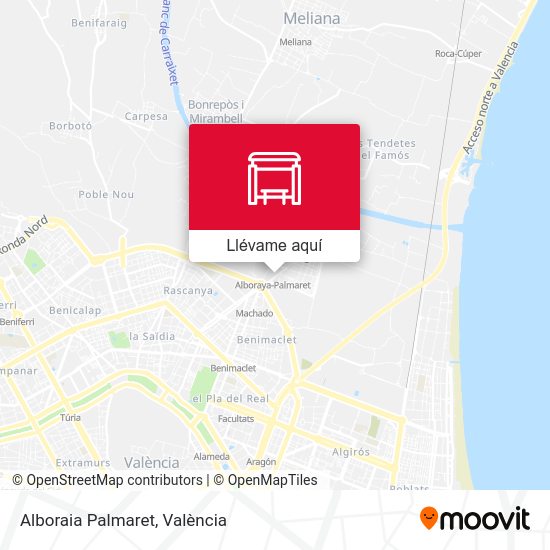 Mapa Alboraia Palmaret