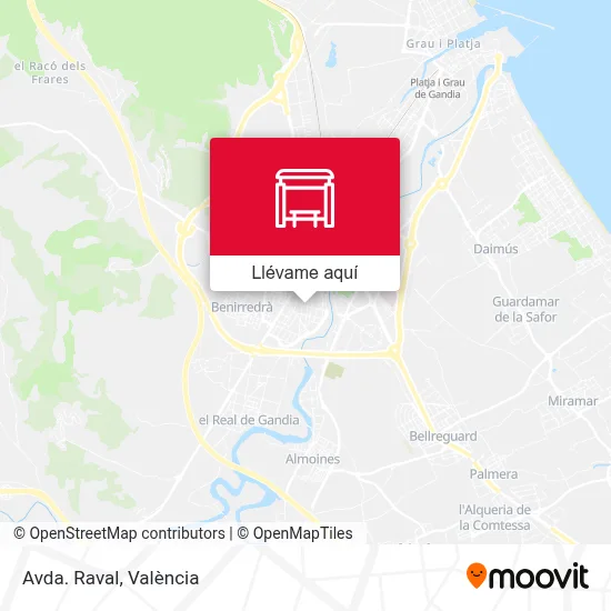 Mapa Avda. Raval