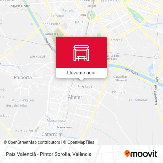 Mapa País Valencià - Pintor Sorolla