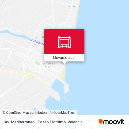 Mapa Av. Mediterraneo - Paseo Marítimo