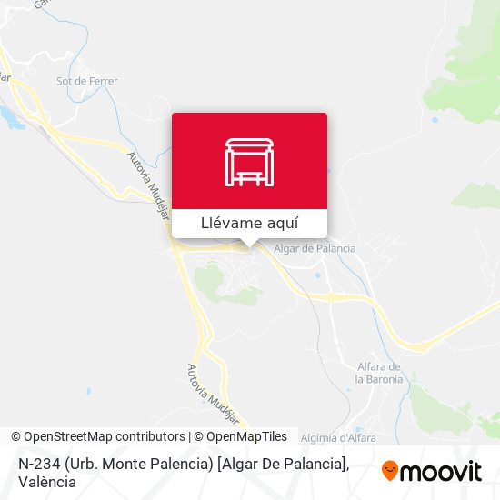 Mapa N-234 (Urb. Monte Palencia) [Algar De Palancia]