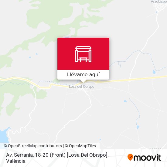 Mapa Av. Serranía, 18-20 (Front) [Losa Del Obispo]