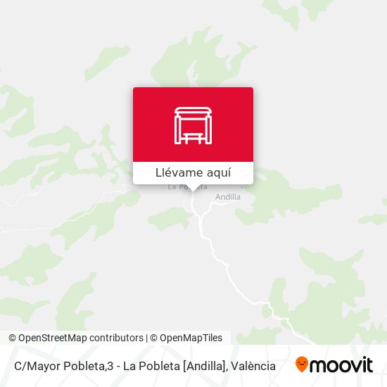 Mapa C / Mayor Pobleta,3 - La Pobleta [Andilla]