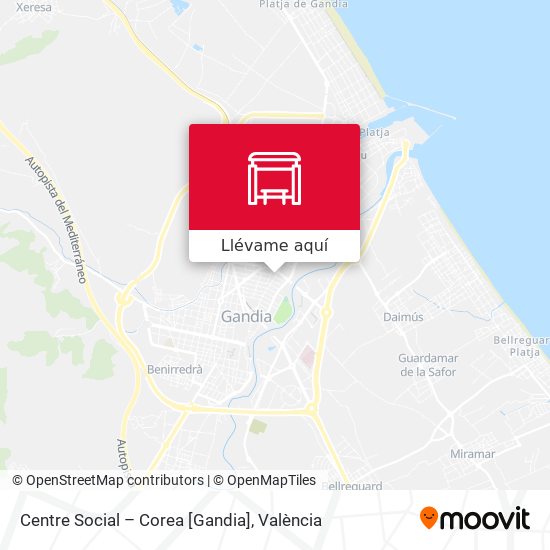 Mapa Centre Social – Corea [Gandia]