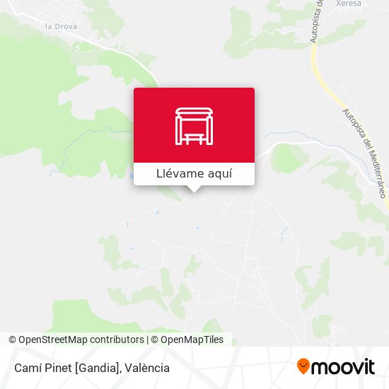 Mapa Camí Pinet [Gandia]