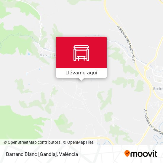 Mapa Barranc Blanc [Gandia]