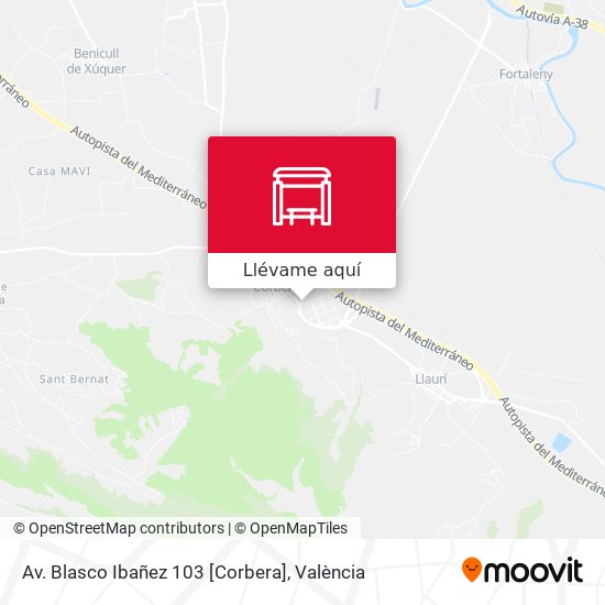 Mapa Av. Blasco Ibañez 103 [Corbera]