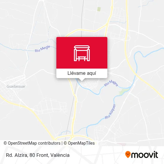 Mapa Rd. Alzira, 80 Front