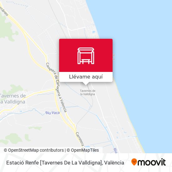 Mapa Estació Renfe [Tavernes De La Valldigna]