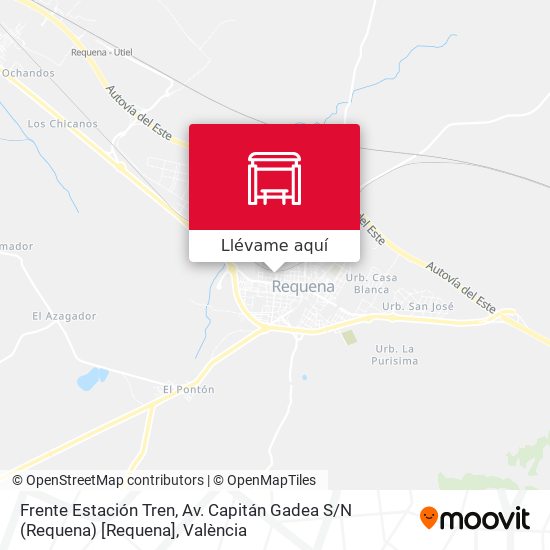 Mapa Frente Estación Tren, Av. Capitán Gadea S / N (Requena) [Requena]