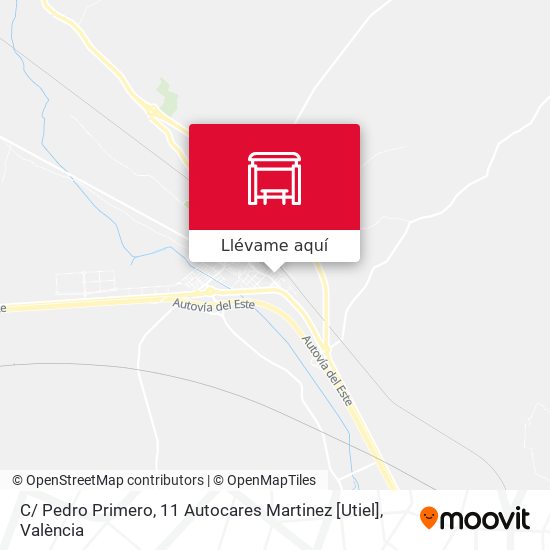 Mapa C/ Pedro Primero, 11 Autocares Martinez [Utiel]