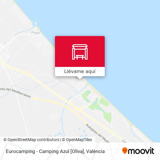 Mapa Eurocamping - Camping Azul [Oliva]