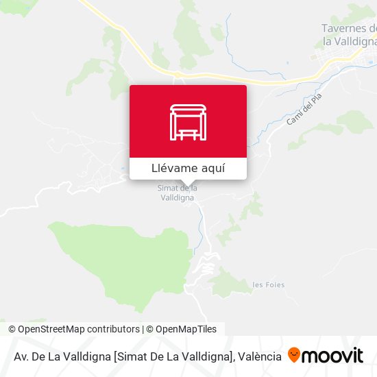 Mapa Av. De La Valldigna [Simat De La Valldigna]