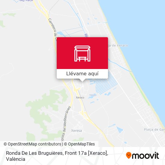 Mapa Ronda De Les Bruguières, Front 17a [Xeraco]