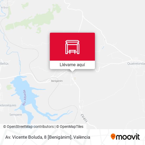 Mapa Av. Vicente Boluda, 8 [Benigànim]