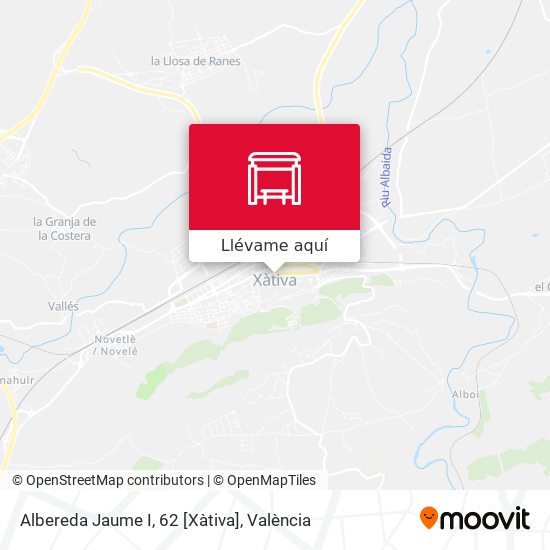 Mapa Albereda Jaume I, 62 [Xàtiva]