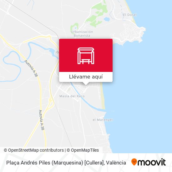 Mapa Plaça Andrés Piles (Marquesina) [Cullera]