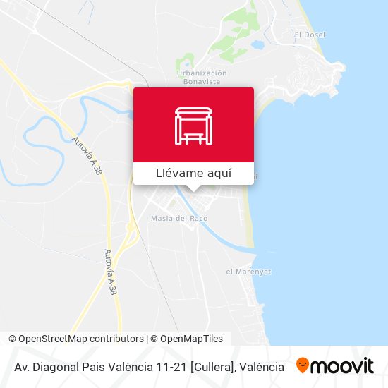 Mapa Av. Diagonal Pais València 11-21 [Cullera]