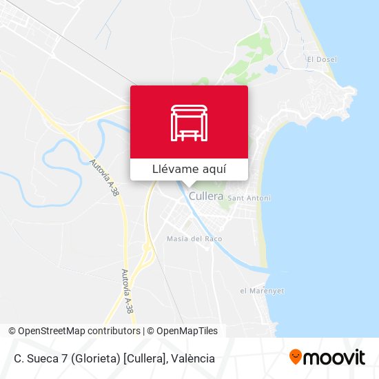 Mapa C. Sueca 7 (Glorieta) [Cullera]