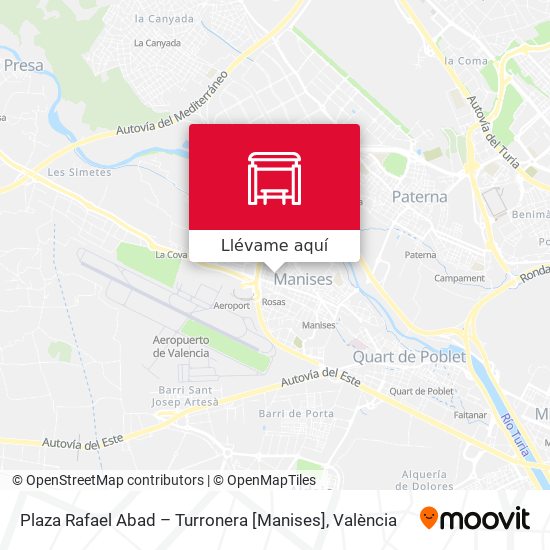 Mapa Plaza Rafael Abad – Turronera [Manises]