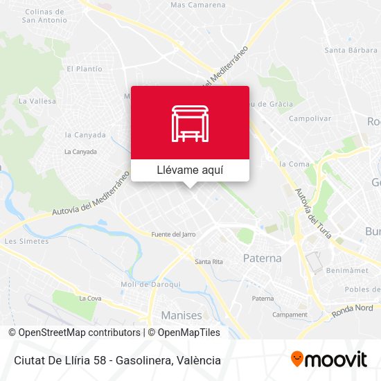 Mapa Ciutat De Llíria 58 - Gasolinera