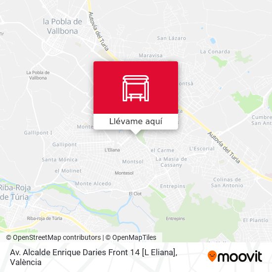 Mapa Av. Alcalde Enrique Daries Front 14 [L  Eliana]
