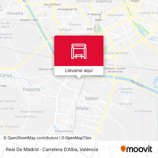 Mapa Real De Madrid - Carretera D'Alba