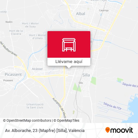 Mapa Av. Alborache, 23 (Mapfre) [Silla]