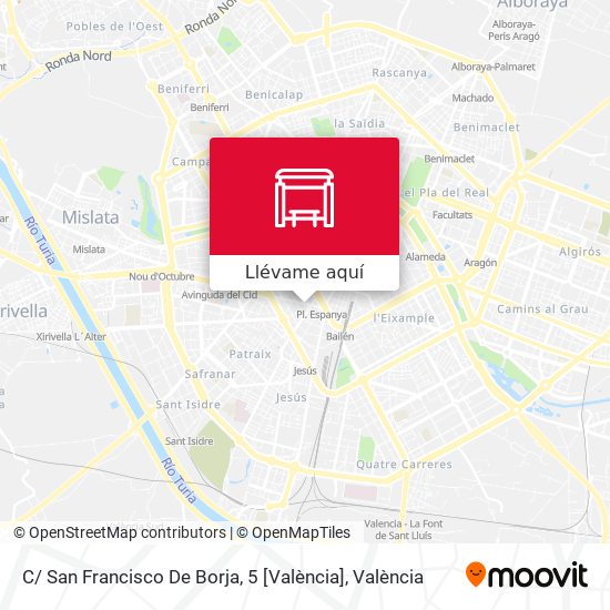 Mapa C/ San Francisco De Borja, 5 [València]