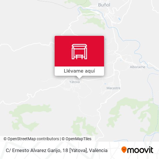 Mapa C/ Ernesto Alvarez Garijo, 18 [Yátova]