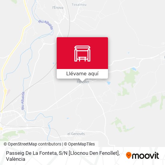 Mapa Passeig De La Fonteta, S / N [Llocnou Den Fenollet]