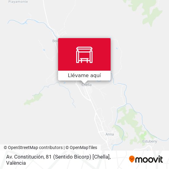 Mapa Av. Constitución, 81 (Sentido Bicorp) [Chella]