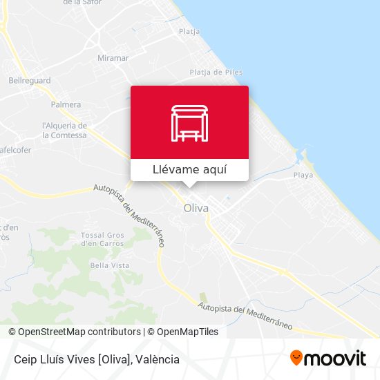 Mapa Ceip Lluís Vives [Oliva]