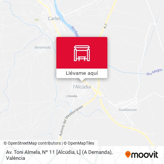 Mapa Av. Toni Almela, Nº 11 [Alcúdia, L] (A Demanda)