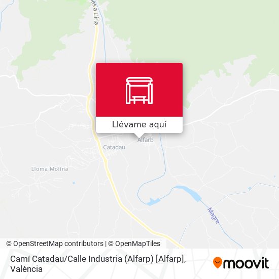 Mapa Camí Catadau / Calle Industria (Alfarp) [Alfarp]