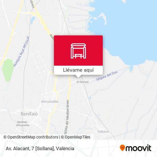 Mapa Av. Alacant, 7 [Sollana]