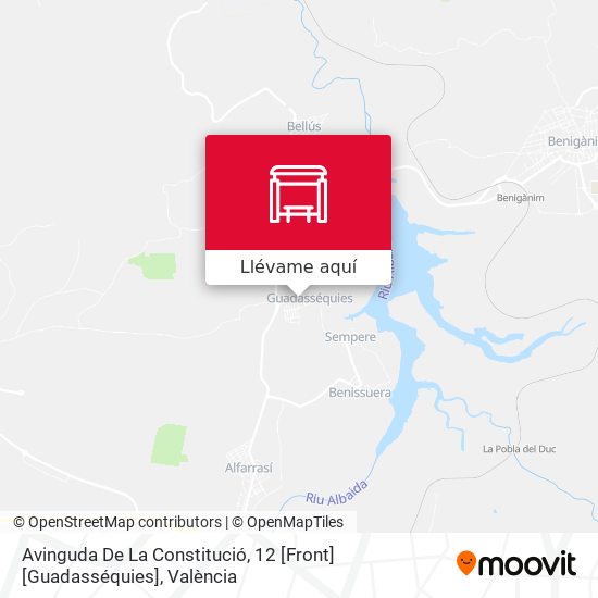 Mapa Avinguda De La Constitució, 12 [Front] [Guadasséquies]