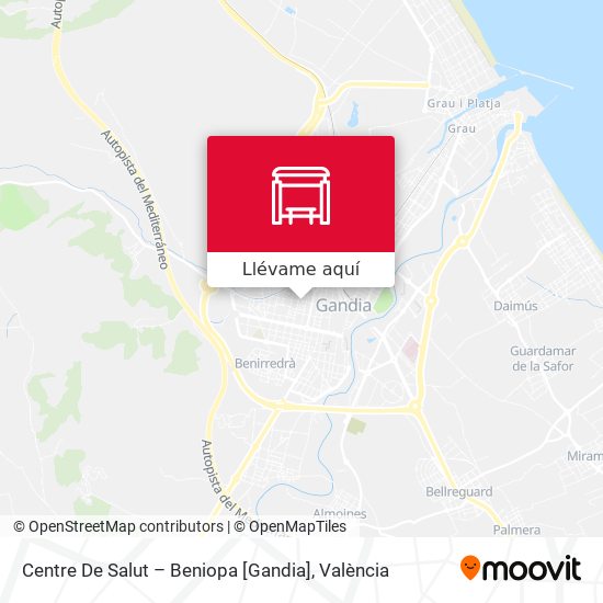 Mapa Centre De Salut – Beniopa [Gandia]