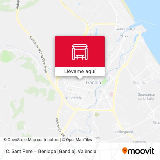 Mapa C. Sant Pere – Beniopa [Gandia]