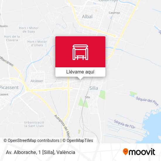 Mapa Av. Alborache, 1 [Silla]