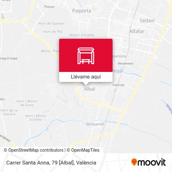 Mapa Carrer Santa Anna, 79 [Albal]