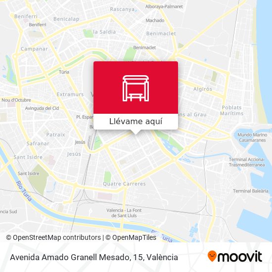 Mapa Avenida Amado Granell Mesado, 15