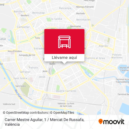 Mapa Carrer Mestre Aguilar, 1 / Mercat De Russafa